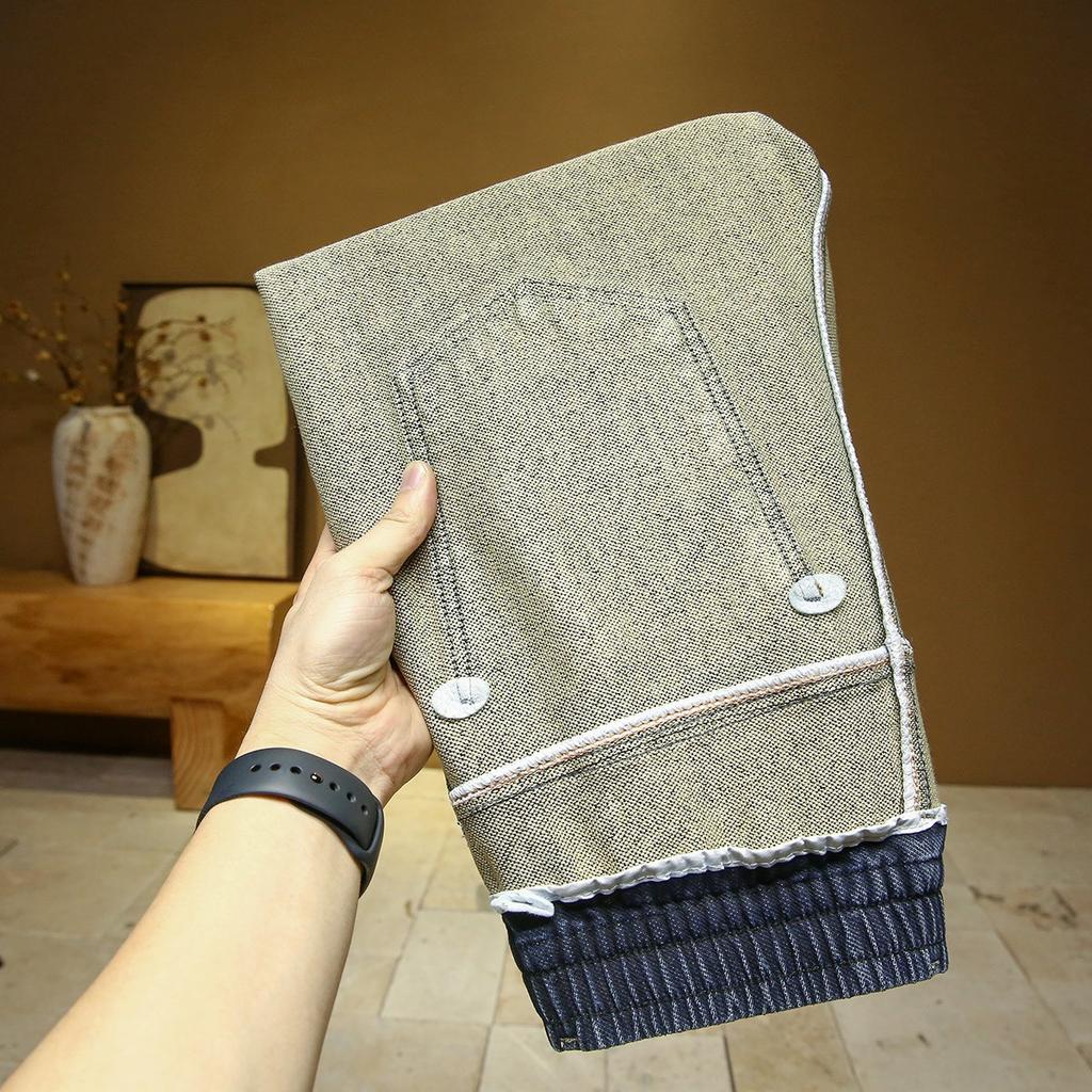 Neue Herren Straight Wide-Leg Jeans für Handtuchboden Frühling und Herbst Stil