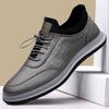 Men's Round Toe Casual Shoes, Slip-On Plaid Business Formal Shoes, Korean Style Soft Sole Men's Skate Shoes