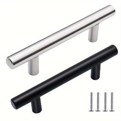 8 Stück Schrankknöpfe, Schubladengriffe aus Edelstahl, Garagentorgriffe für den Außenbereich, für Schränke, Kommoden, Schrankmöbelbeschläge mit Schrauben