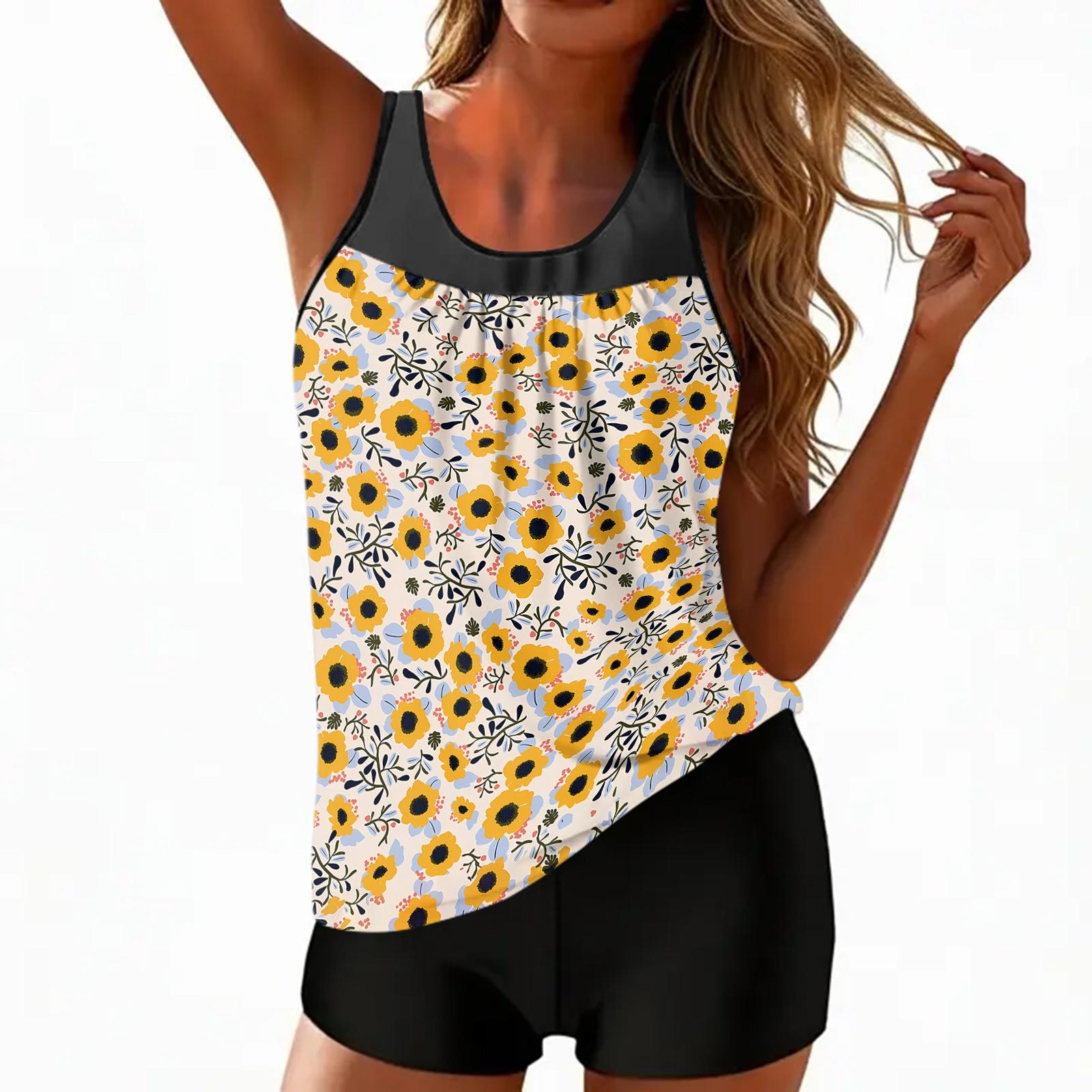 

Женский богемный раздельный купальник Спортивный купальник L бежевый