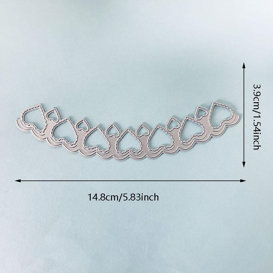 Srdíčka Kovové vyřezávací šablony Šablona pro DIY Scrapbooking Fotoalbum Embosování Papírové karty Řemesla Výřezy