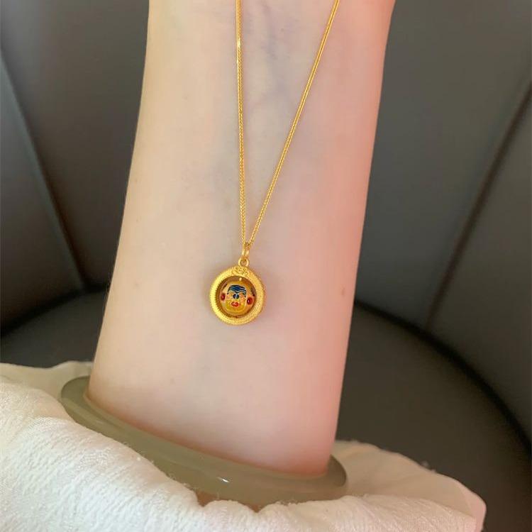 Xiaohongshu Zakilaam Tibetan-Style Retro Court Clavicle Pendant Necklace
