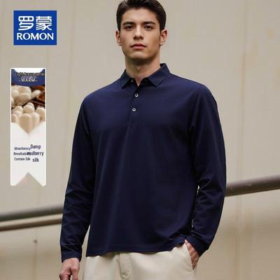 Men's Casual Long-Sleeve Polo Shirt