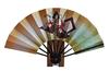 decorative featuring Hina with fan in a <Kyoto Fan> Double-sided fan, dolls/warriors, stand, box.