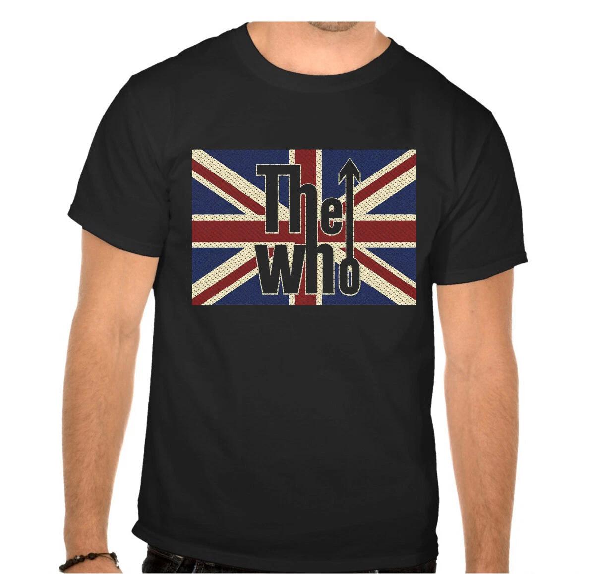 

THE WHO ROCK BAND ROCK MUSIC LEGENDS Black T-shirt -907- M