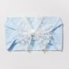 New Jacquard Baby Elastic Headband, Cute Lace Bow Children's Headscarf, Thin Baby Headband