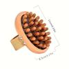 1pc Wooden Meridian Massage Brush Soft Manual Full Body Gua Sha Massager Head Abdomen Leg Body Relaxation Home Use Anti-Fatigue