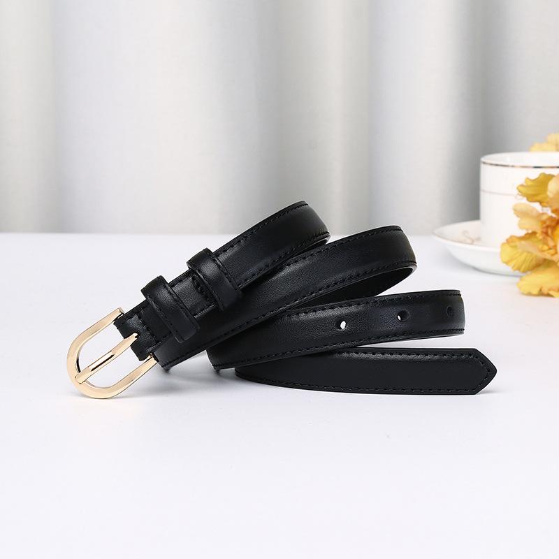 Stylish And Simple, Light Luxury And Versatile, High-End Leather Belt For Women, Korean Version Decorative Thin Belt With Skirt Belt For Women