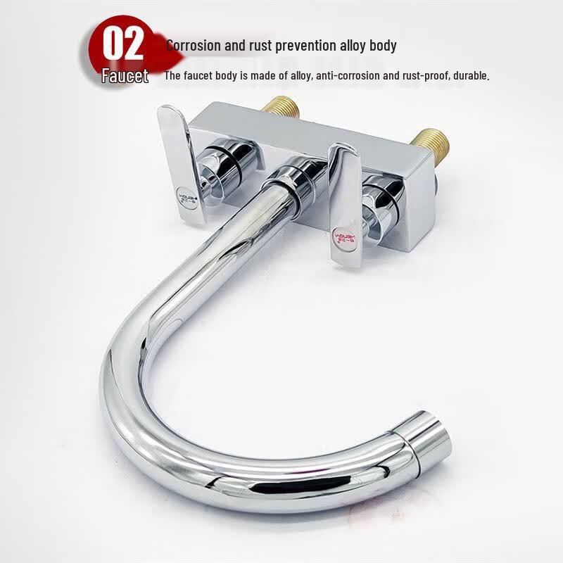 Dual Handle Cold & Hot Kitchen & Basin Faucet