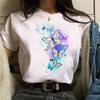 Women Tshirt Watercolor Butterfly Print Tshirt Summer Female Tops Casual Short Sleeve T-Shirts Harajuku Graphic Tee Cute T-Shirt
