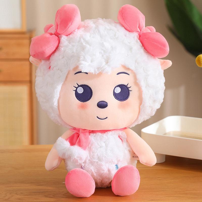 Pleasant Goat Series Plush Toy Doll Cute Cartoon Healing Lazy Pillow Comforting Doll Birthday Gift