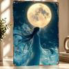 Moonlit Fantasy Metal Poster Perfect Gift for Fans Lovers Personalized Wall Art Metal Sign for Home Decorations Bar Accessories