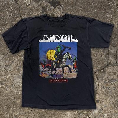 Budgie Bandolier '75 Vintage Rock Band Graphic T Shirt S-5XL