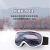 Double-layer anti-fog adult ski goggles with wide field of view, windproof magnetic goggles for outdoor sports
