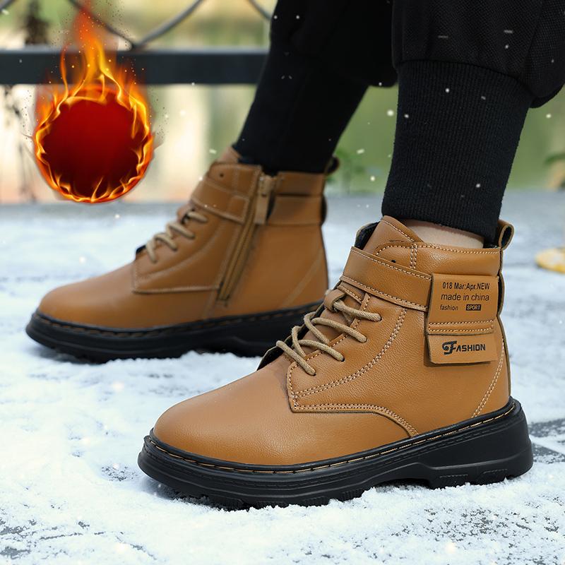 31-40 Kinderstiefel Winter Kinder Plus Samt Plus Baumwolle Schneestiefel Outdoor Hoch Warm Mädchen Winterstiefel