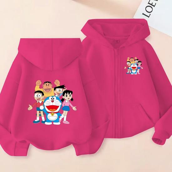 Kinder Rosa Cardigan Sweatshirt 3-12 Jahre Mädchen Junge Hoodie Reißverschluss Stil Beliebt Anime Schönes Mädchen Sport Lässig Mode Kleidung