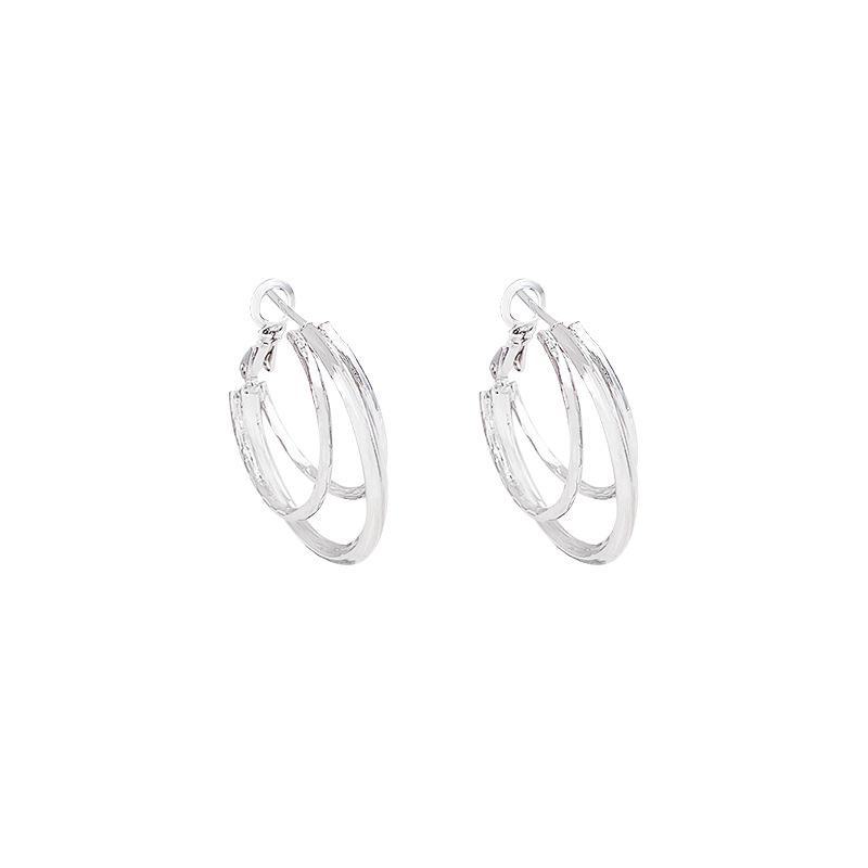 Elegant Multi-Layered Large Hoop Earrings for Women - Trendy European & American Design