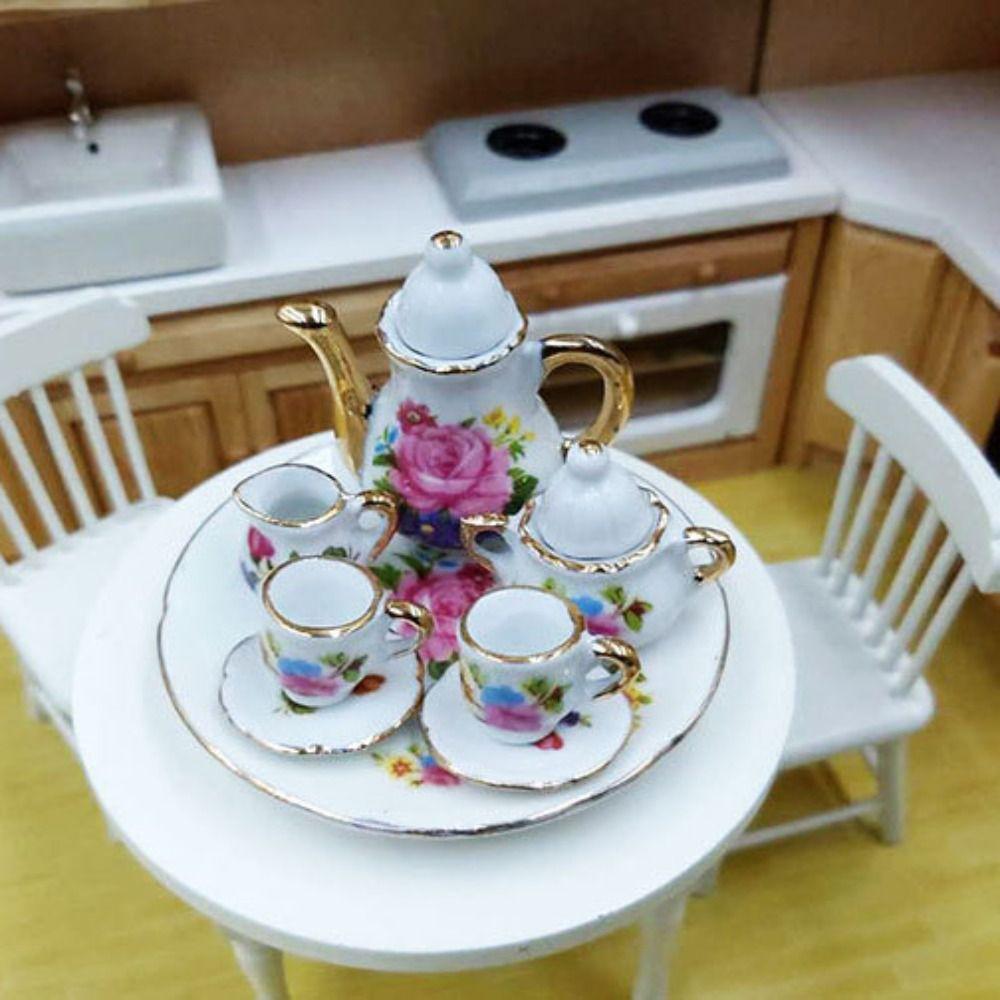 9 Styles China Tea Cup Mini Pocket Tea Set  for 1/6 BJD Doll/for 1.5" Barbie Doll/Blythe Doll