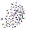 100Pcs/set Elegant Rhinestones 3D Nail Art Crystal Rhinestones Nail Tips Decor