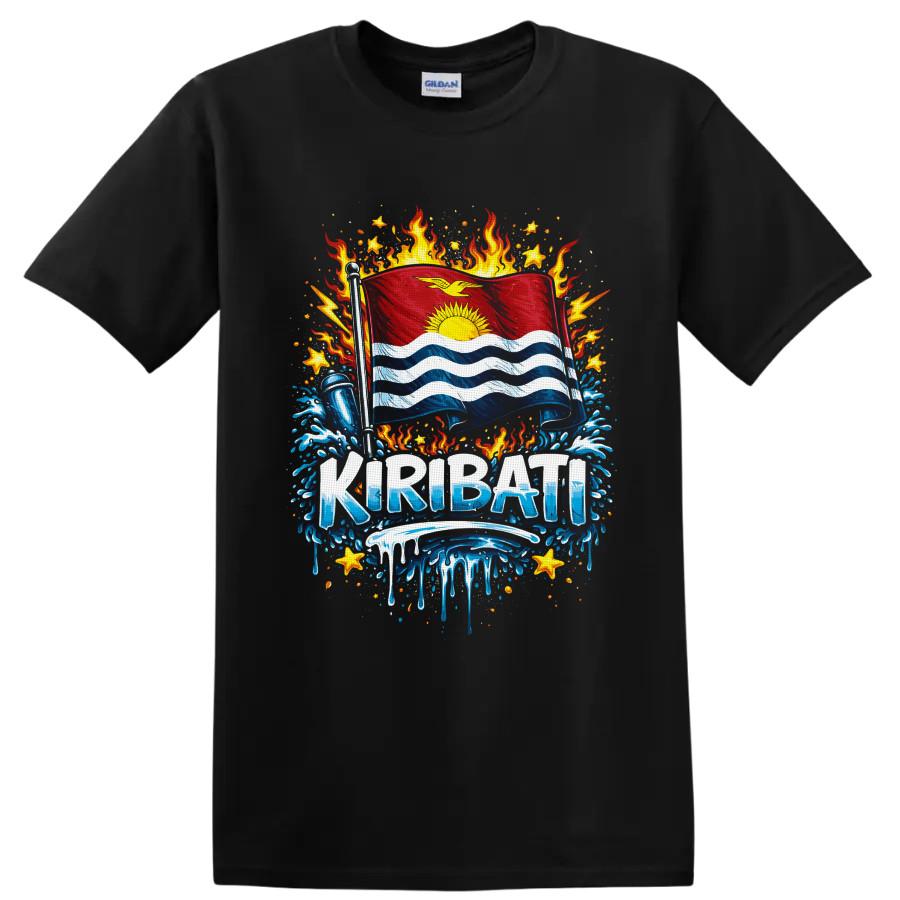 Kiribati Flag T Shirt Tropical Ocean Sunrise Patriotic Island Pride Graphic Tee