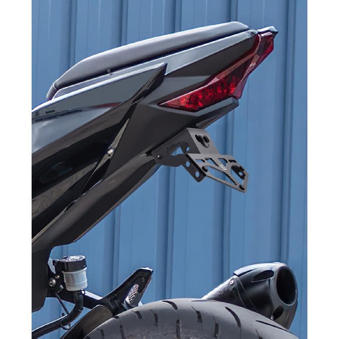 KEMIMOTO 2025 Ninja 500 Fender Eliminator Kit Compatible With Ninja 400 Z400 2018- 250 500 Z500 2024 2025 License Plate Bracket Mount Holder Tail