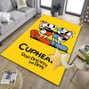 Cup-head And Mugman Adventure Office Rug Chair Mat, Game Carpet, Suitable for Front Door, Bedroom, Living Room, Desk, Holiday Gift