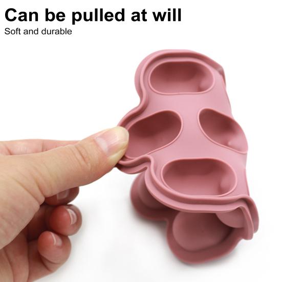 Silicone Toddle Food Freezer Tray with Lid BPA-Free Breastmilk Storage Container Nibble Tray for Teething Ice Cubes Fruit Purees