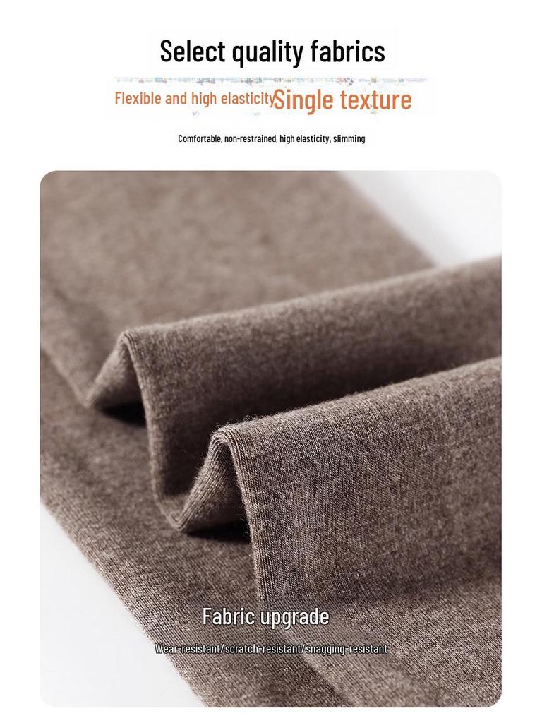 Women's High-Waist Plush Knit Leggings: Warm, Anti-Pilling, and Slimming for Autumn & Winter Outerwear.