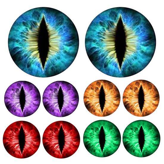 1 Paar Beast Eyes Koplampstickers Realistische Oogstickers Weerbestendig UV-Bestendig Vinyl Eenvoudige Applicatie Uniek Accent voor Vrachtwagens & Off-Road
