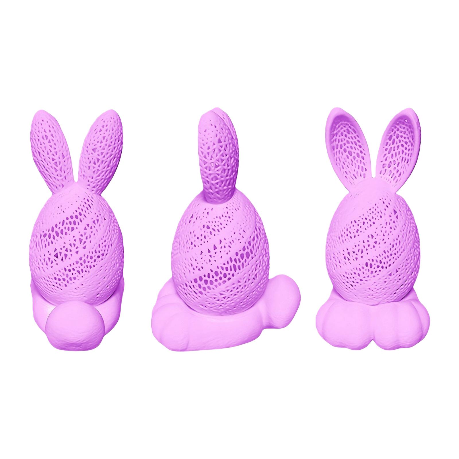 

Великодні вироби, прикраси-кролики, 3,5 дюйма, для декору та великодніх прикрас, Великодні вироби, прикраси-кролики, Великодні прикраси фіолетовий