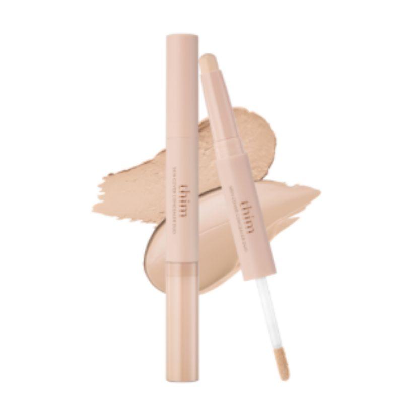 THIM Skin Cover Concealer Duo Stick 1.3g + Liquid 5g – Dual Coverage Concealer for Flawless, Natural Skin