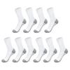 5 Pairs Men Sports Socks Breathable Athletic Crew Socks Color Block Stretchy Cushioned Socks for Workout Jogging Exercise Daily Wear