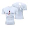 Men Compression Shirt Sports Comfortable Quick Drying Gym T-shirt Fitness Sweatshirt Quick-Dry High-Elasticity Top Sweat Absorbing Tight Fit