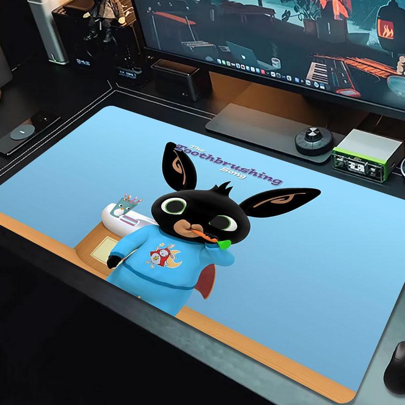 Bing Large Size Mouse Pad Large Gaming Table Cushion Non-slip Laptop Tablet Big Mousepad XXL Mat Mini PC Playmat With Lock edge