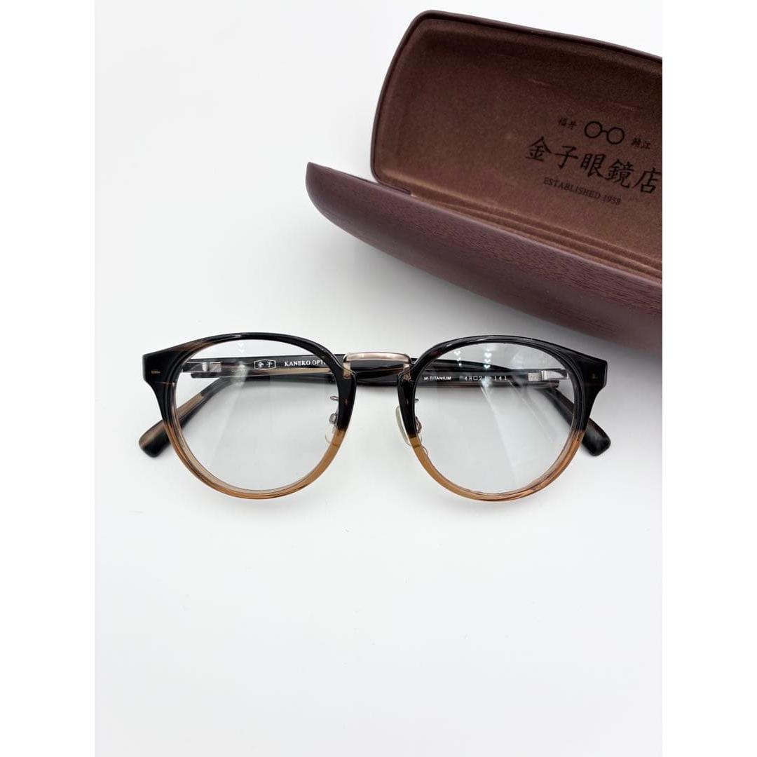 Used Kaneko Glasses Boston 4821 No degree Good condition