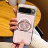 For Google Pixel 9 Pro XL Magnetic Case Rotating Kickstand Gear Stress Relief Leather Phone Back Cover