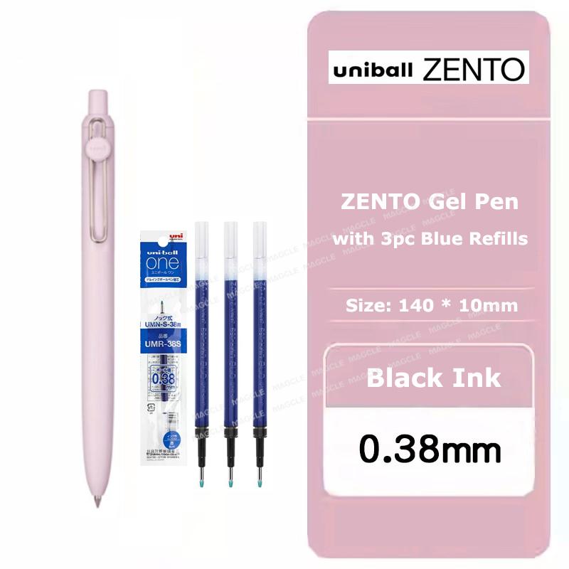 uniball ZENTO Standard 0.38/0.5mm Gelové pero, Hladce píšící kuličkové pero na vodní bázi Vhodné pro různé příležitosti Kancelářské potřeby