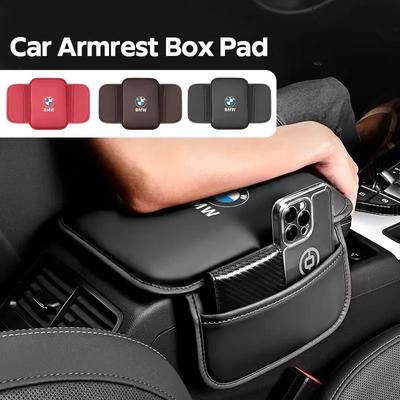 Tapis de console centrale pour accoudoir de voiture Coussin d'accoudoir Accessoires intérieurs Pour BMW Performance X5 X1 X3 X6 Série 1 3 5 6 7 E84 E83 E70 F15 E71 F16