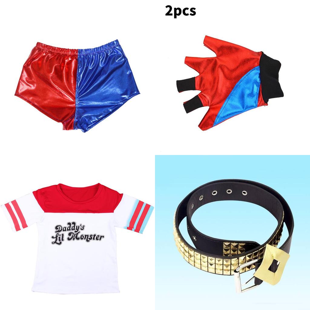Suicide Squad Harley Quinn Cosplay Outfit For Adults And Kids With Polyester Material For Costume Parties