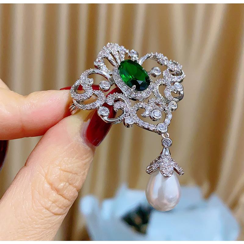 Senior-Broschen, Blumen-Blatt-Brosche, Anstecknadeln für Damen, Anzug-Anhänger, modische Broschen, Schmuck