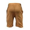 Men's Summer Cotton-Linen Shorts Drawstring Elastic Waistband Straight Leg Solid Color Breathable Casual Beach Shorts Mid-Length
