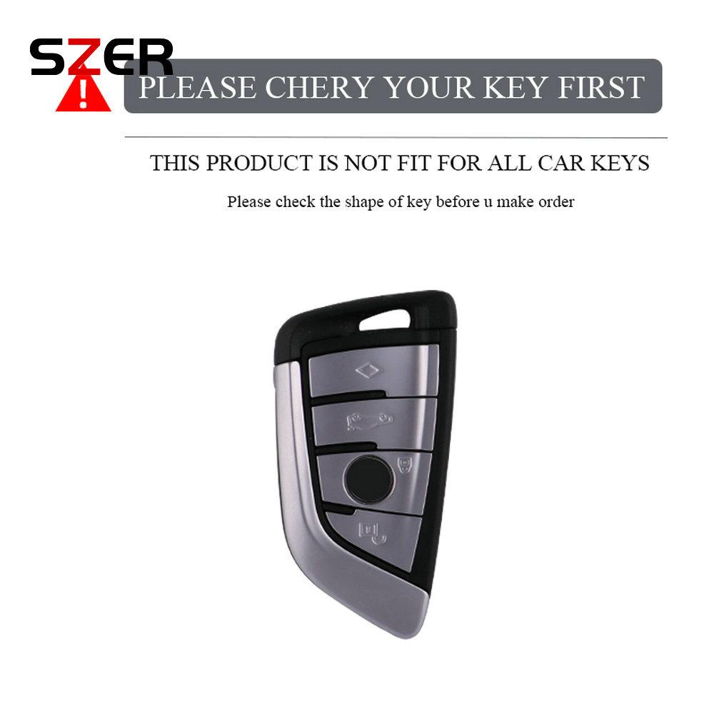 Fashion Tpu Car Key Case For Bmw X1 X3 X5 X6 X7 1 3 5 6 7 Series G20 G30 G11 F15 F16 G01 G02 F48 Protected Shell Fob Keychain
