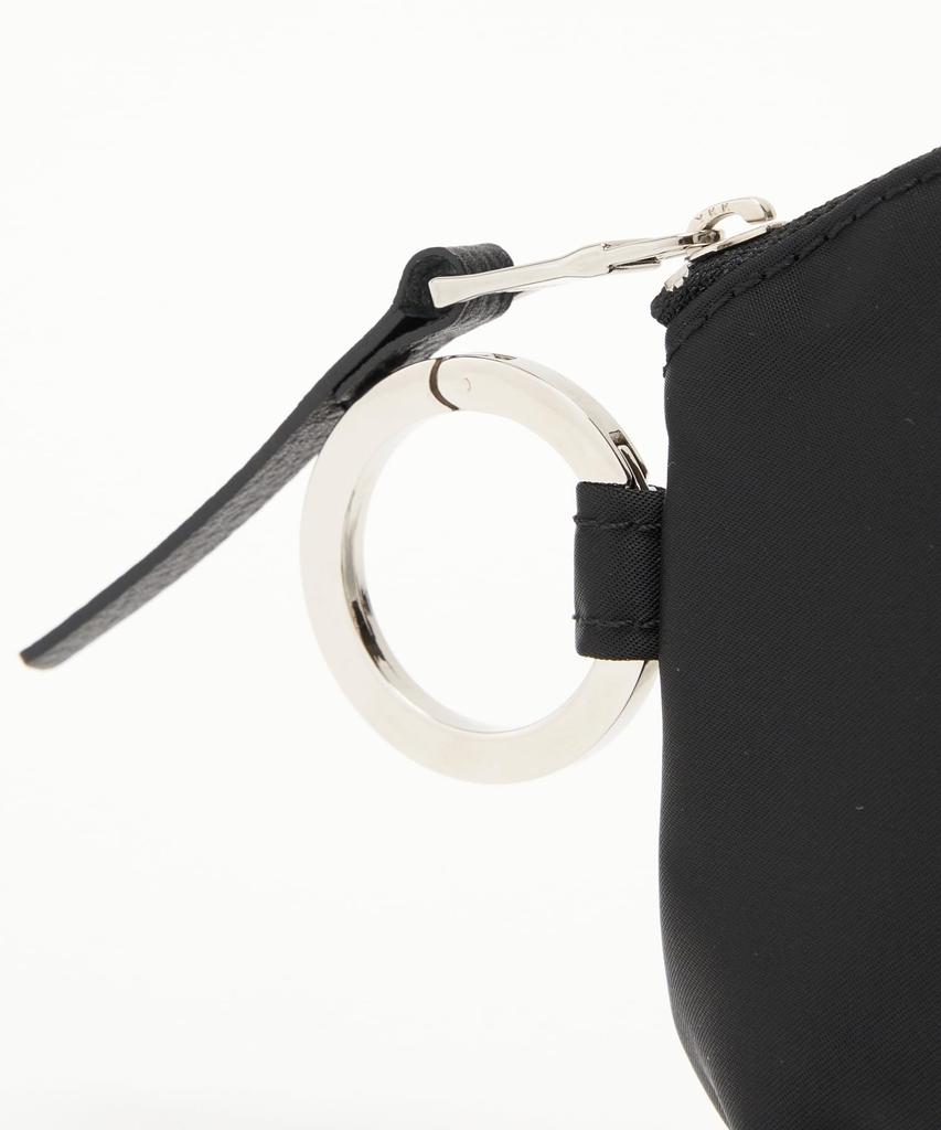 Round Flat Pouch with Carabiner RUZ1051189A0010 Free Light Gray [Rashit]