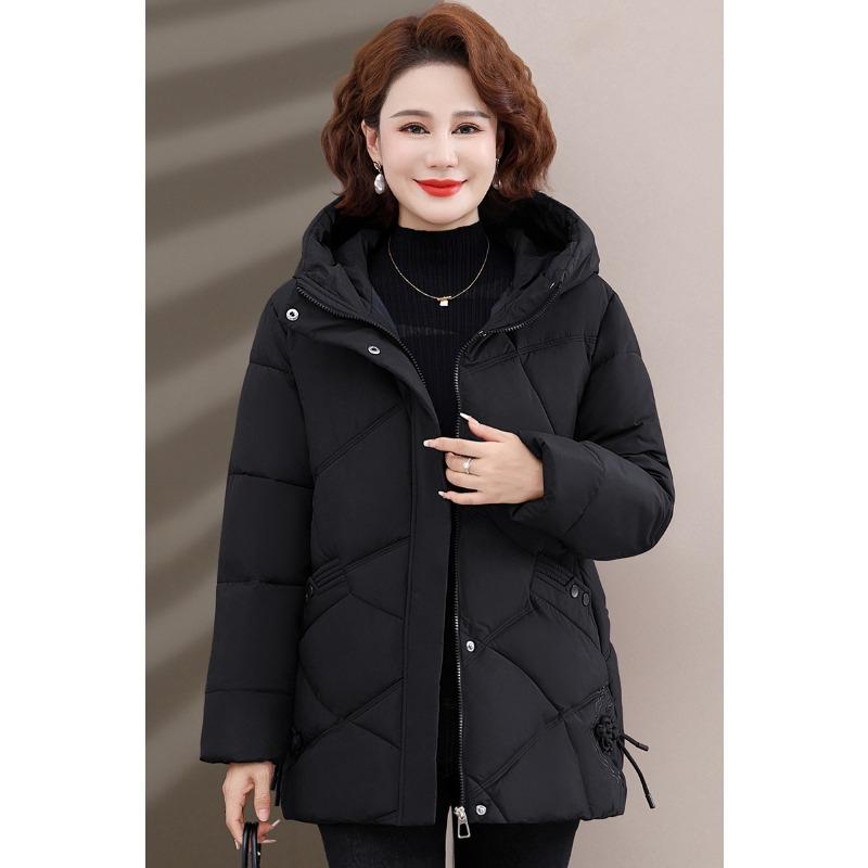 Down Cotton Clothes Women's Loose Thickened Small Medium Winter Large Size Coat