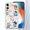 Soft Phone Cover Case for iPhone 17 Pro Max 12 Mini 16 11 XS Max XR 15 Air 7 8 14 Plus 13 Pro Crayon Shin Chan Cartoon