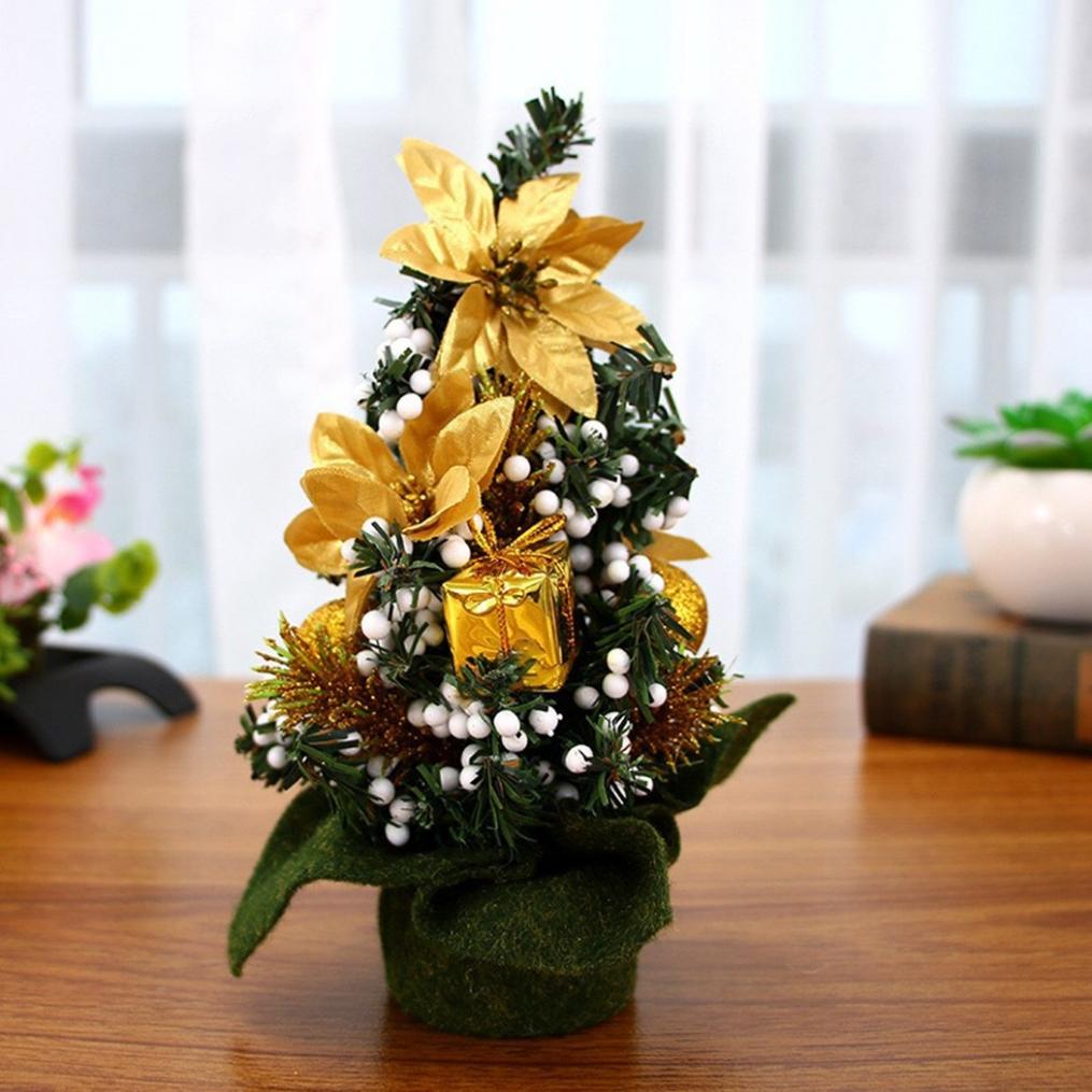 Miniature Table Top Christmas Tree for Seasonal Decorations Small and Charming