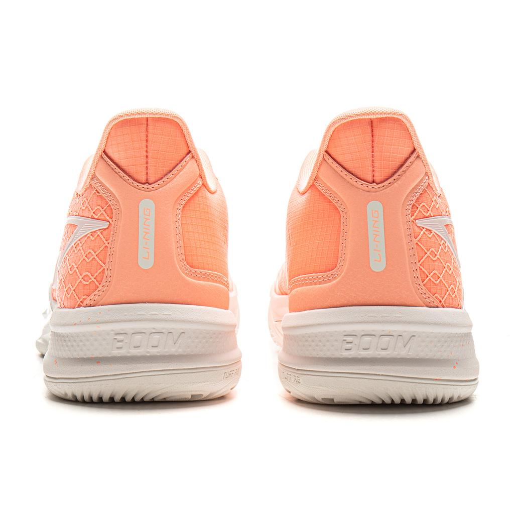 new LiNing Cushioning, Slip Resistant, And Breathable Low Top Basketball Shoes Men's Fluorescent Soft Orange