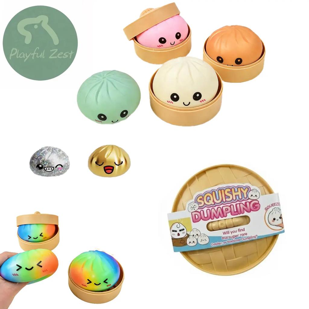 Maltose Dumpling Squishy, Clear Squeeze Ball, Colorful Stress , Sensory Fidget, Office Desk Decor, Anxiety Relief
