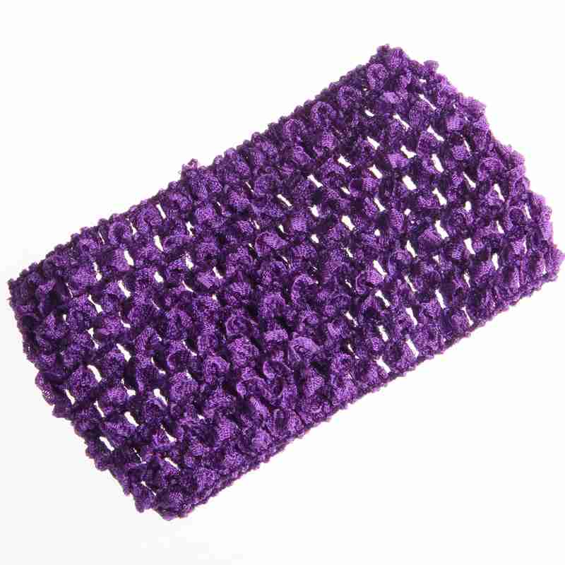 10PCS 7CM 2.76" Fashion Knit Headband for Hair Accessories Hollow Out Elastic Hairband for Headwear Hair Flowers