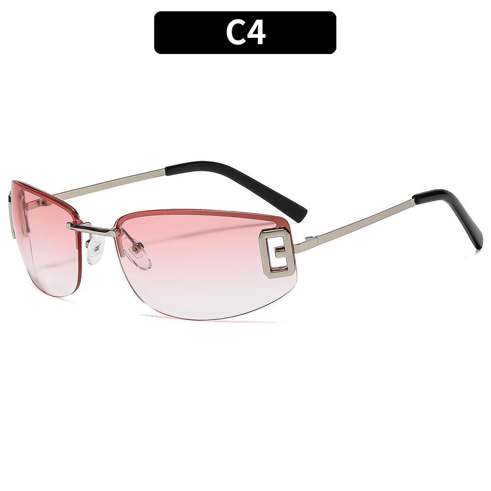 Women's sunglasses, men's and women's fashion frameless sunglasses